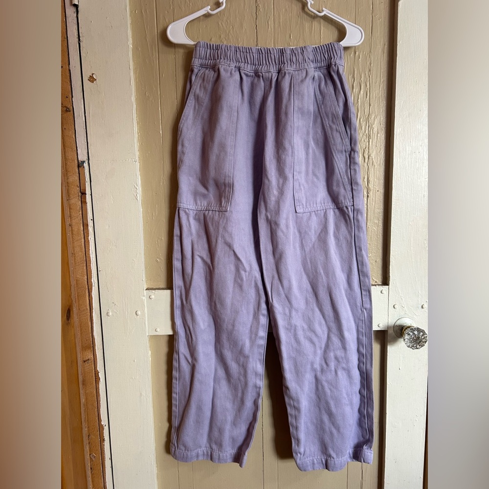Jungmaven Lavender Drawstring Hemp and Cotton Pants